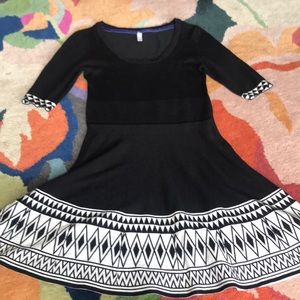 Tribal Print Winter Dress